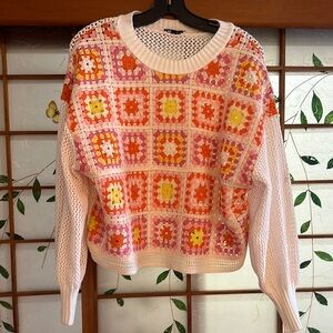 Colorful Crochet Pattern Sweater